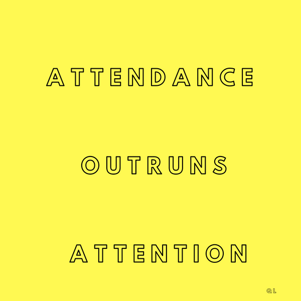 Attendance Outruns Attention: Warm Up Laps vs Victory Laps